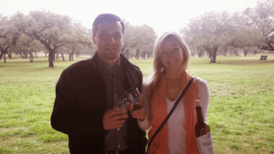 Erik & Sara Wagner at Hye Meadow Winery, Hye Texas in 2015.